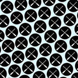 Bassin and Brown Crossed Oars Cufflinks - Black And White