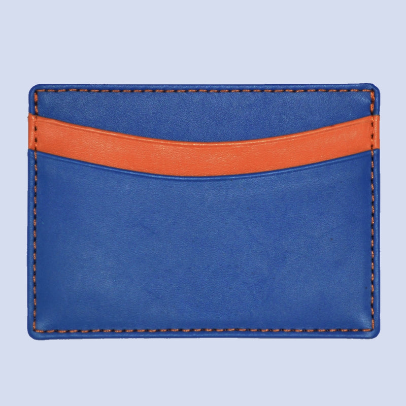 Bassin and Brown Credit Card Holder - Blue and Orange