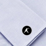 Bassin and Brown Fencing Cufflinks - Black And White