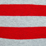 Bassin and Brown Red, White and Navy Hooped Striped Socks
