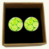 Bassin and Brown Lime Fruit Cufflinks - Green