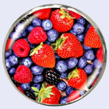 Bassin and Brown Mixed Berries Cufflinks - Red and Blue