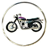 Bassin And Brown Motorbike Cufflinks - White and Black