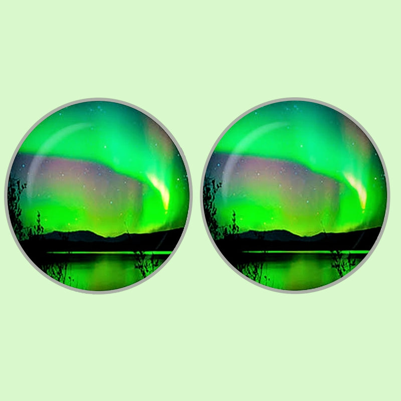 Bassin and Brown Northern Lights Vista Cufflinks - Green and Black