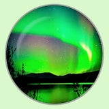 Bassin and Brown Northern Lights Vista Cufflinks - Green and Black