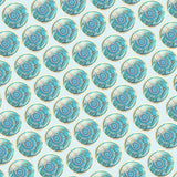 Bassin and Brown Paisley Cufflinks - Aqua Blue