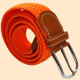 Bassin And Brown Armfield Plain Woven Elasticated  Belt - Orange