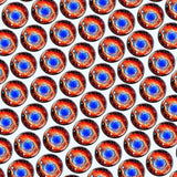 Bassin and Brown Ring Nebula Cufflinks - Orange and Blue