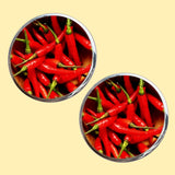 Bassin and Brown Red Chilli Cufflinks