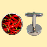Bassin and Brown Red Chilli Cufflinks