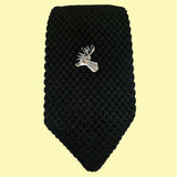 Bassin and Brown Stag Jacket Lapel Pin - Silver