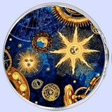 Bassin And Brown Star Flash Cufflinks - Blue and Beige