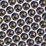 Bassin And Brown Star Flash Cufflinks - Blue and Beige