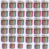 Bassin and Brown Multi Coloured Striped Enamel Cufflinks