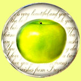 Bassin and Brown Apple Fruit Cufflinks - Green and White