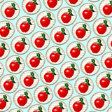 Bassin and Brown Apple Fruit Jacket Lapel Pin - Red and White