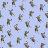 Bassin and Brown Astronaut Lapel Pin  - Silver