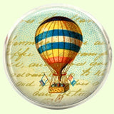 Bassin and Brown Hot Air Balloon Cufflinks - Blue, Yellow and Red