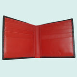 Bassin and Brown Black/Red Billfold 8 Card Slot Leather Wallet