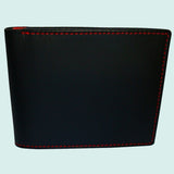 Bassin and Brown Black/Red Billfold 8 Card Slot Leather Wallet