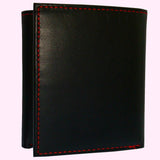 Bassin and Brown Trifold 10 Card Slot Wallet - Black and Red