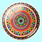 Bassin and Brown Bohemian Swirl Cufflinks -Wine.Green.Yellow.Blue