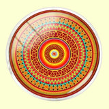 Bassin and Brown Bohemian Swirl Cufflinks - Orange, Red and Green