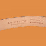 Bassin and Brown - Brown Leather Belt - Contrast Stitching
