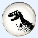 Bassin and Brown Dinosaur Cufflinks - White and Black
