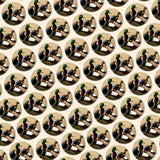 Bassin and Brown Mallard Ducks Jacket Lapel Pin - Brown, White and Green