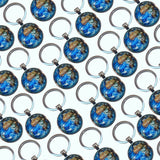Bassin and Brown - Earth Keyring - Blue/Green
