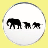 Bassin and Brown Elephant Cufflinks - White and Black