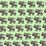 Bassin and Brown Elephant Cufflinks - Silver