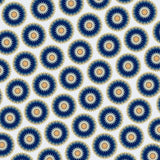 Bassin and Brown Flower Spray Cufflinks - Blue and White