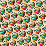 Bassin and Brown Geometric Swirl Cufflinks - Multi Colour