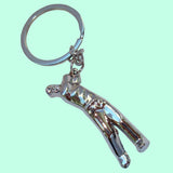 Bassin and Brown Silver Golfer Keyring