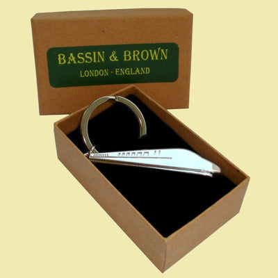 Bassin and Brown High Speed Silver Train Keyring