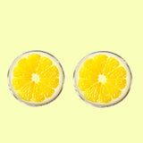 Bassin and Brown Lemon Fruit Cufflinks - Yellow
