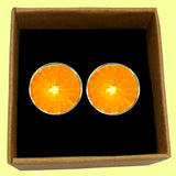 Bassin and Brown Orange Fruit Cufflinks