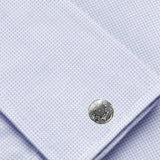 Bassin and Brown Paisley Cufflinks - Grey and White