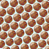 Bassin and Brown Paisley Cufflinks - Wine and Yellow