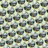 Bassin and Brown Panda Bears Cufflnks -  Black and White