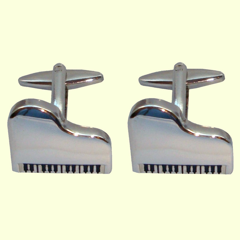 Bassin and Brown Piano Cufflinks - Silver
