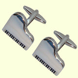 Bassin and Brown Piano Cufflinks - Silver