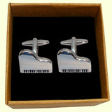 Bassin and Brown Piano Cufflinks - Silver