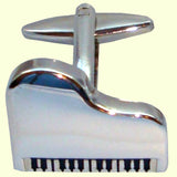 Bassin and Brown Piano Cufflinks - Silver