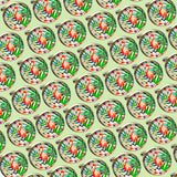 Bassin and Brown Flamingo Cufflinks - Pink, Green and White