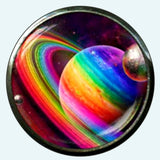 Bassin and Brown Planets and Rings Cufflinks - Multi Colour