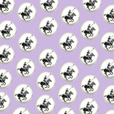 Bassin and Brown Polo Player Jacket Lapel Pin - White and Black