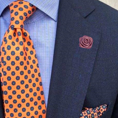Bassin and Brown Dusky Pink Rose Floral Jacket Lapel Pin